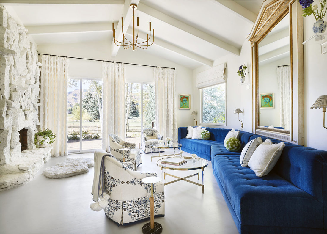 An Outdated Aspen Living Room is Given a Chic Redo by Ruthie Sommers ...